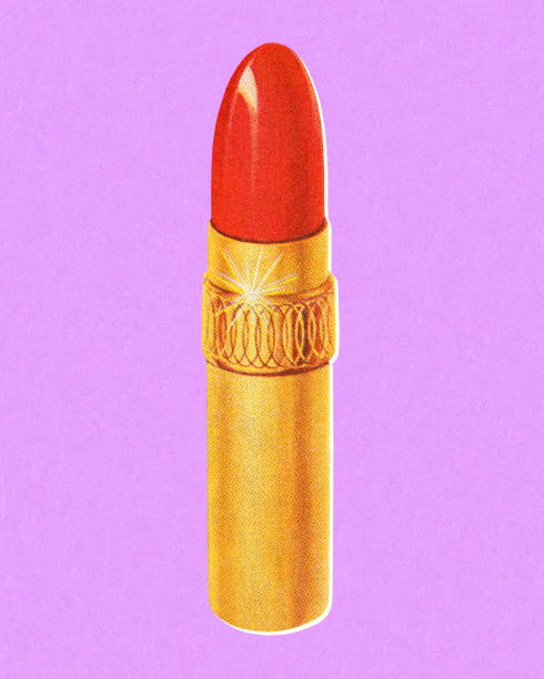 illustrazioni stock, clip art, cartoni animati e icone di tendenza di rossetto rosso - lipstick