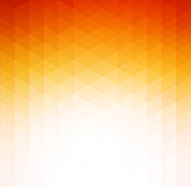 bildbanksillustrationer, clip art samt tecknat material och ikoner med abstract orange geometric technology background - fire background