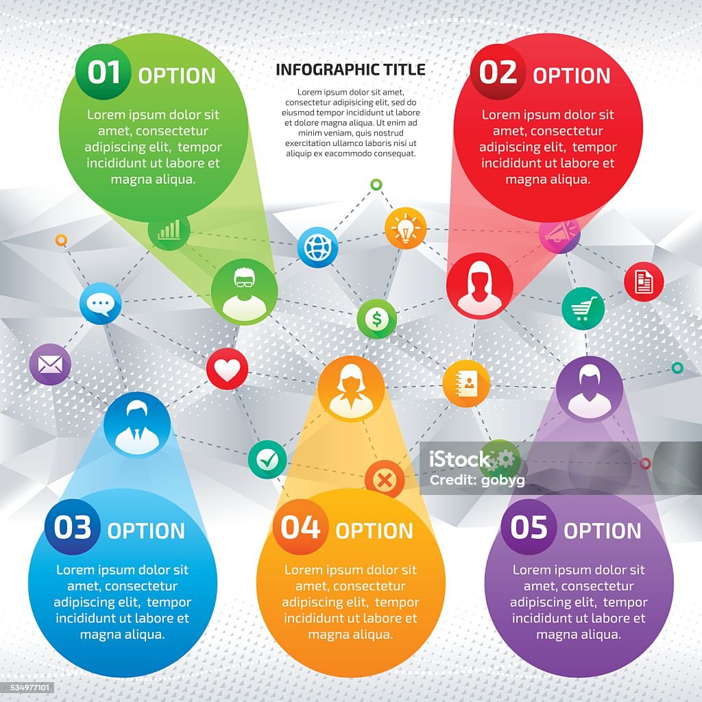 Networking Infograph Communication Network Infographic Stock Illustration - Download Image ...