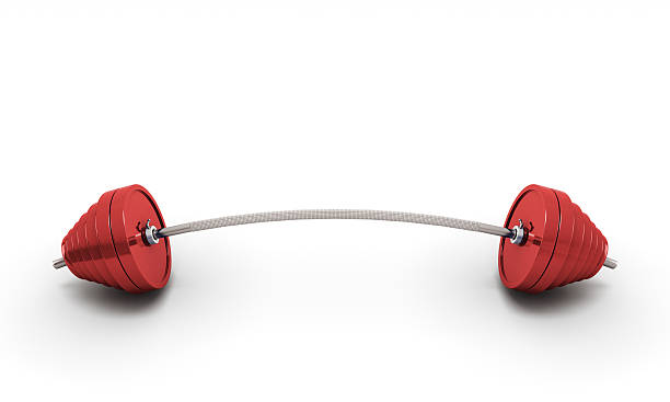 istock Bent under the weight of the bar on a white 534977855