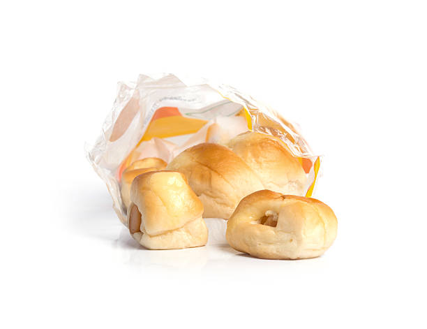 istock Sausage in bread isolated on white background 534978531