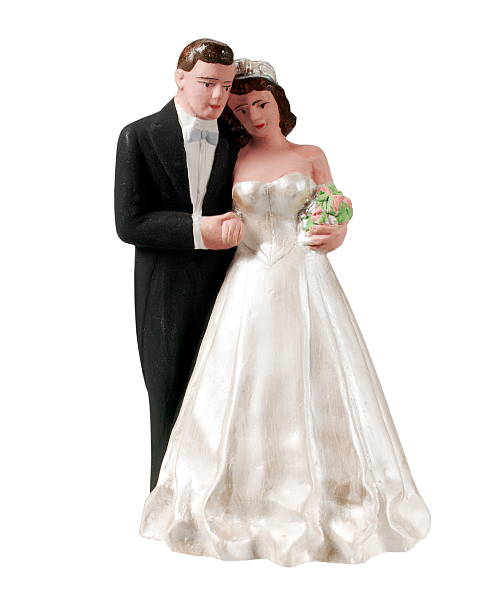 istock Plastic Figurine of a Bride and Groom 534979801