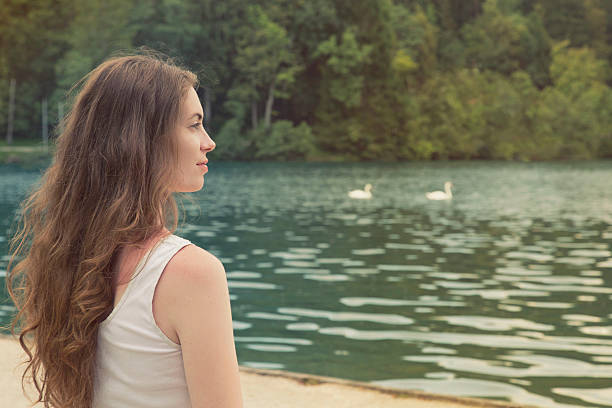 istock Enjoying the view of the lake 534979981