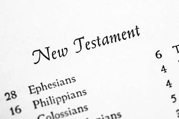 New Testament table of contents page