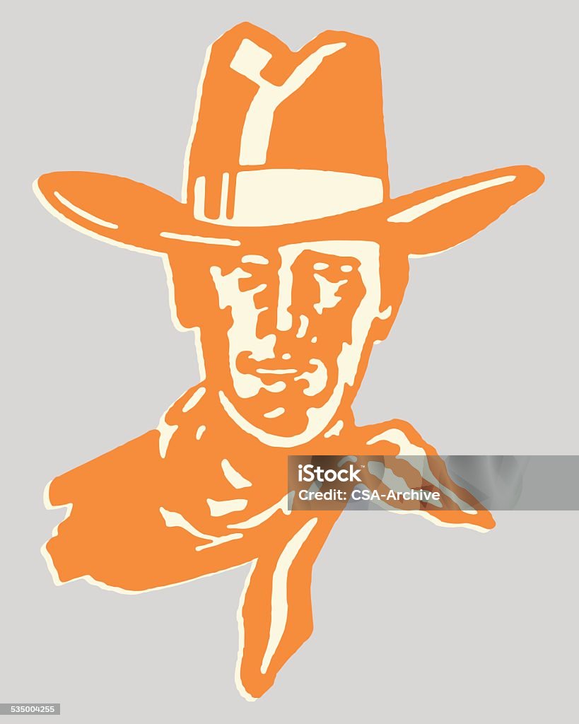 Cowboy - arte vectorial de 2015 libre de derechos