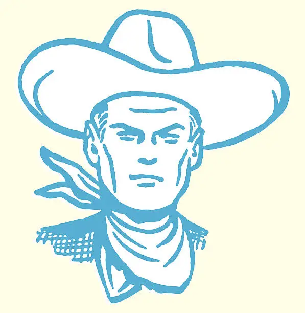 Vector illustration of Cowboy
