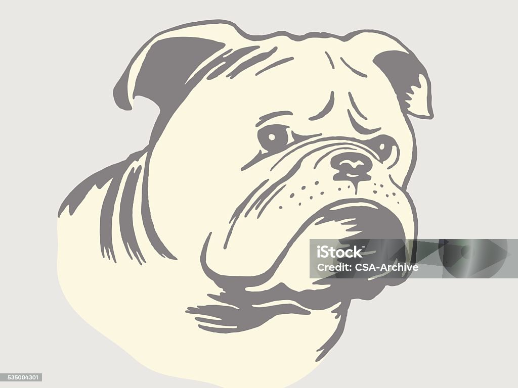 Bulldog - arte vectorial de Bulldog libre de derechos