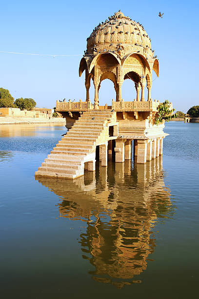 istock Picturesque landscape with cenotaph. Jaisalmer, India 535005151
