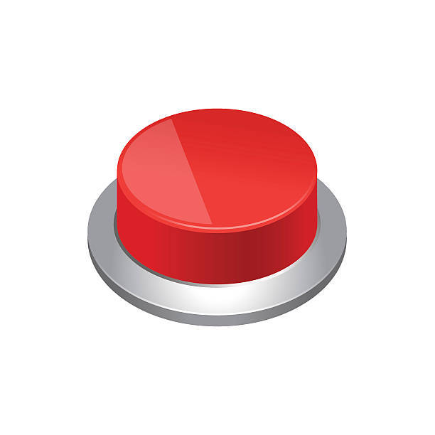 Push button vector art illustration