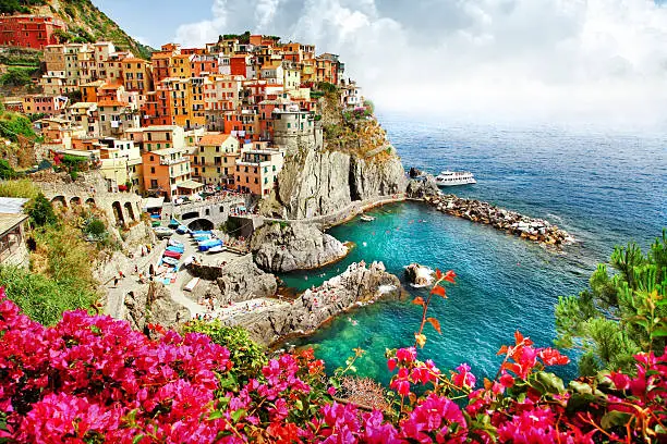 Scenic village in Ligurian coast 