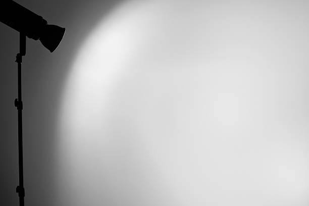 Light on the white wall of the studio flash.