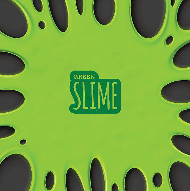 Green Slime vector art illustration