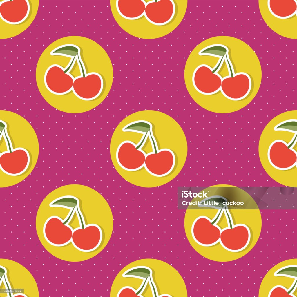 Cherry Pattern Texture Cherry Pattern Seamless Texture With Ripe Red Cherries Stock ...