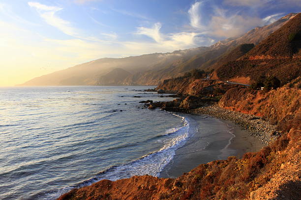 istock Sunset on the Pacific Coast Highway 535021855