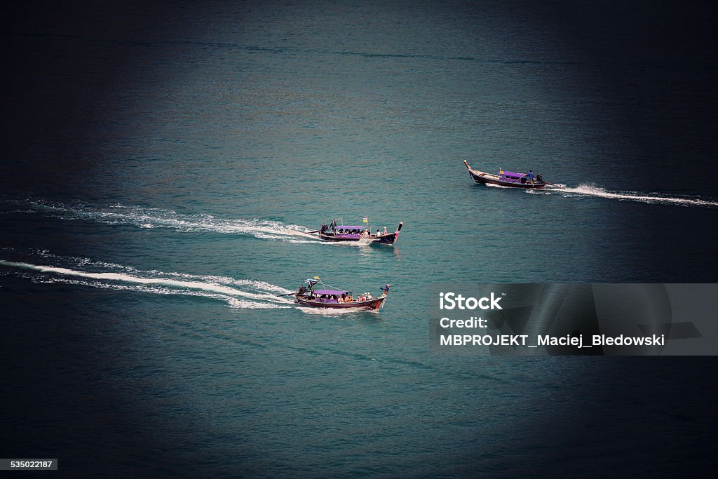 Sutro Filter Effect picture of three motorboats. 2015 Stock Photo