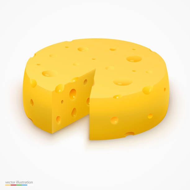 ilustrações de stock, clip art, desenhos animados e ícones de roda de queijo. ilustração vetorial - parmesan cheese