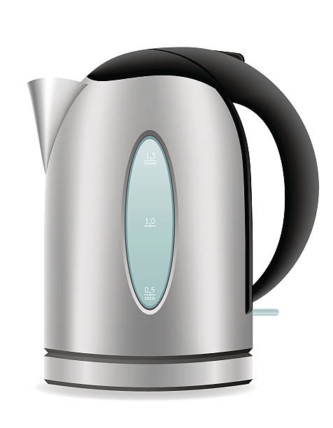 electric kettle vector illustration electric kettle vector illustration isolated on white background boiled water stock illustrations