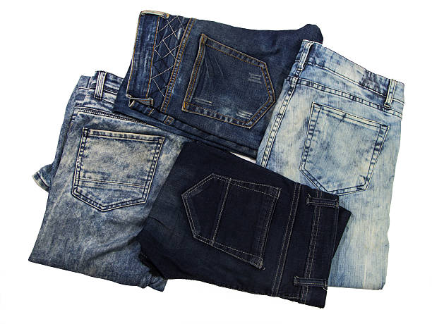 istock Jeans are beautifully detailed blue, dark blue and black 535023241
