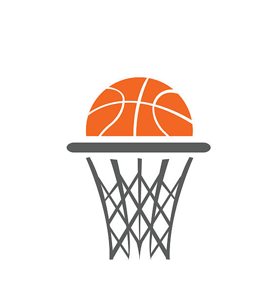 Basketball, vector Basketball, vector illustration basketball hoop stock illustrations