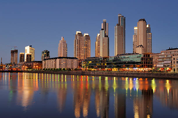 istock Night view at Puerto Madero, Buenos Aires, Argentina 535023607