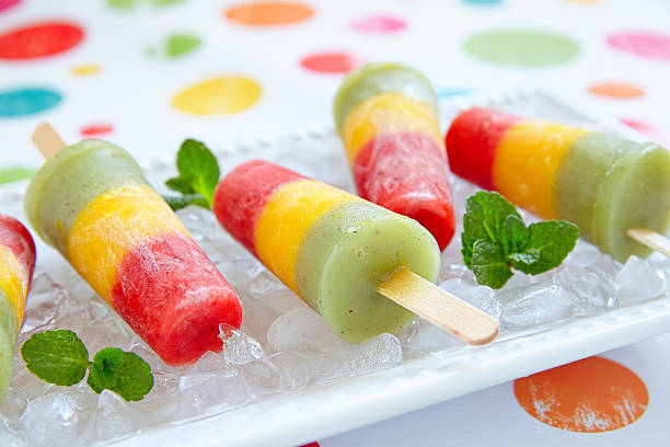 istock Homemade pureed fresh fruit popsicles 535025313