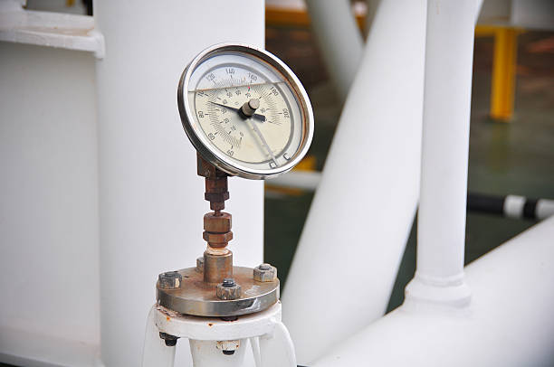 istock Pressure gauge for measuring pressure in the system 535026175