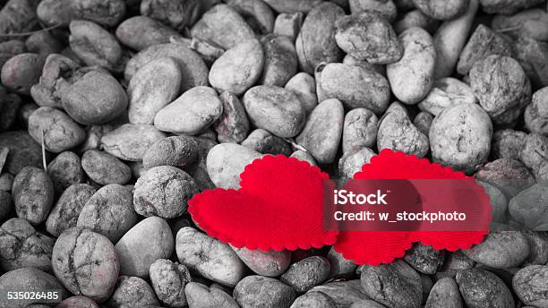 Valentines Day Background With Two Hearts Stock Photo - Download Image Now - 2015, Abstract, Backgrounds