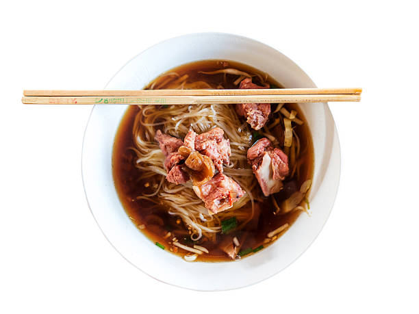istock Thai Noodle Soup Meat with clipping path. 535027227