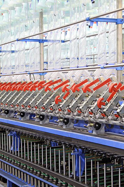 istock Spinning plant machinery and equipment 535027649