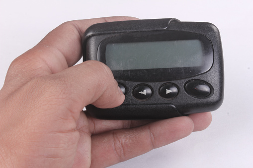 Pager in Right Hand 