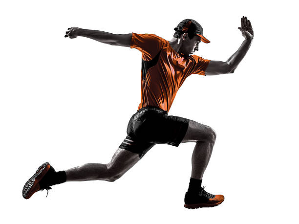 istock man runner jogger running jogging jumping silhouette 535029373