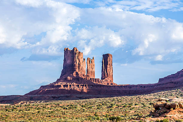 istock giant sandstone formation in the Monument valley 535040425