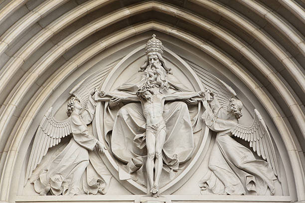 istock The Holy Trinity. Gothic relief in Olomouc, Czech Republic. 535042867