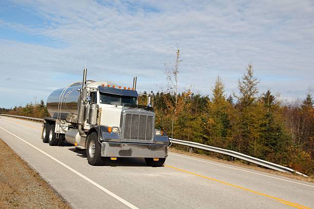 istock Tanker truck on a highway. 535042973