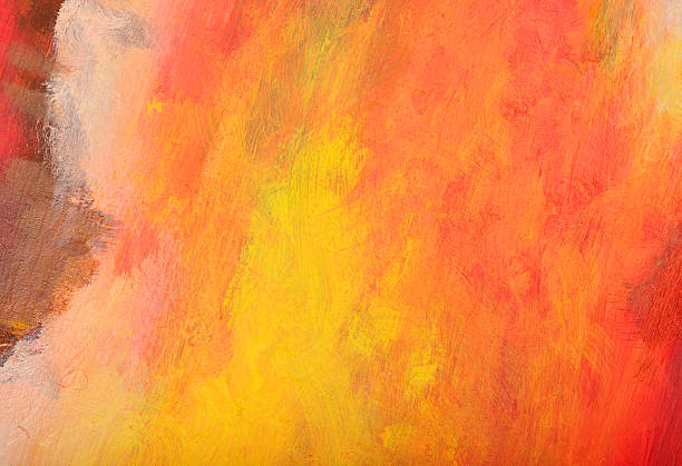 istock Macro of the painting, colorful abstract 535043427