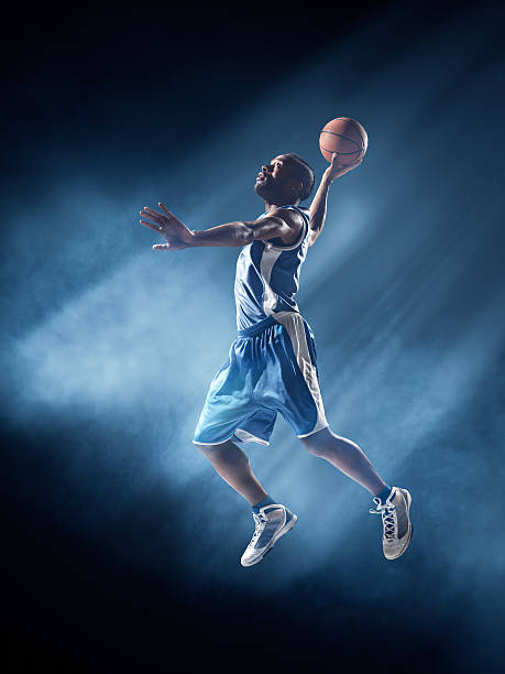 istock Basketball player in jump shot 535044731