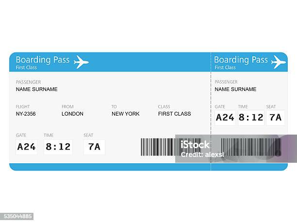 Airline Tickets Stock Photo - Download Image Now - Airplane Ticket, Airplane, Travel