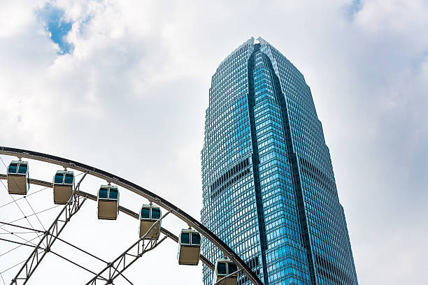 istock Ferris Wheel and Hong Kong 535044925