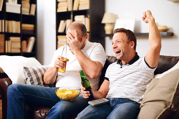 istock Friends watching TV 535046575