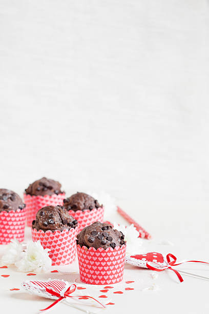 muffins de Chocolate - fotografia de stock