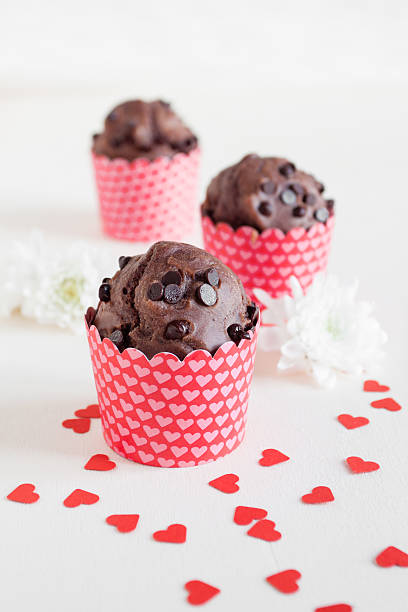 muffins de Chocolate - fotografia de stock