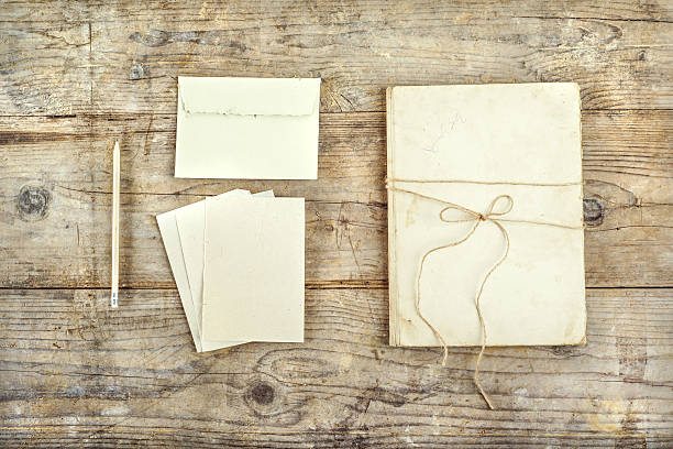 istock Stationery set on a wooden floor. 535047487