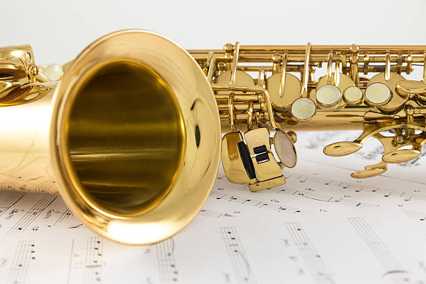Saxophone stock photo