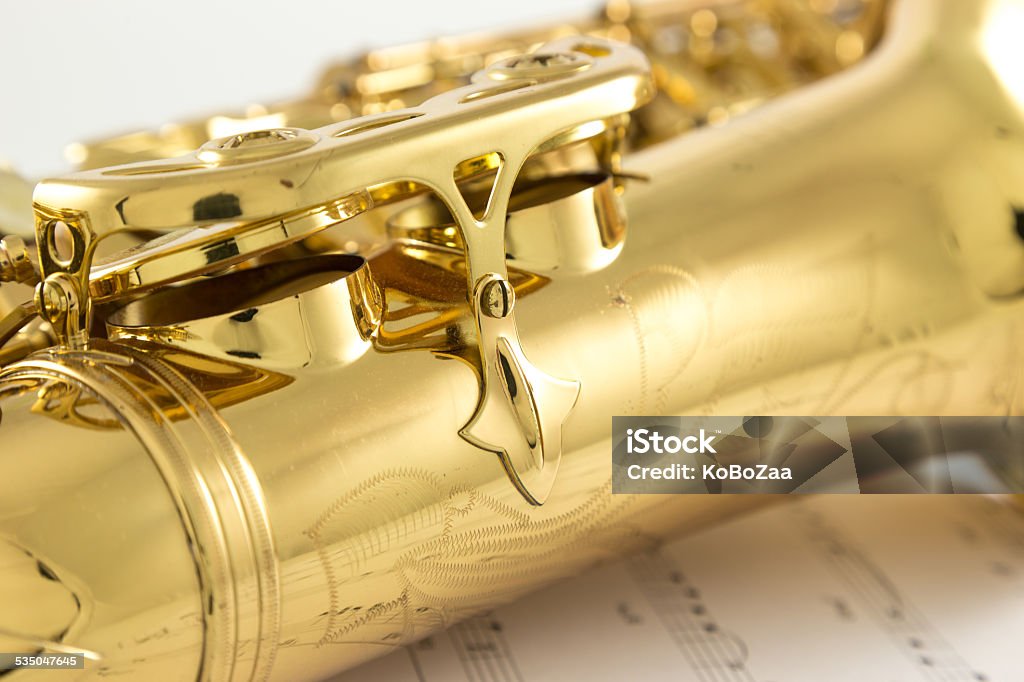 Saxophone Saxophone on the white background 2015 Stock Photo