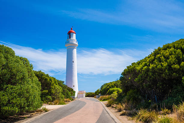 Cape Schanck Lighthouse Cape Schanck Lighthouse with a clear blue sky, Great Ocean Road, Australia mornington peninsula photos stock pictures, royalty-free photos & images