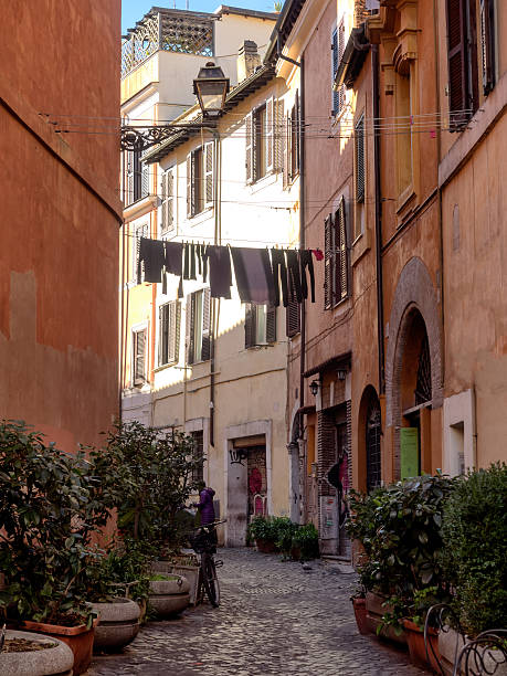 istock Laundry in Trastevere district of Rome, Italy 535068461