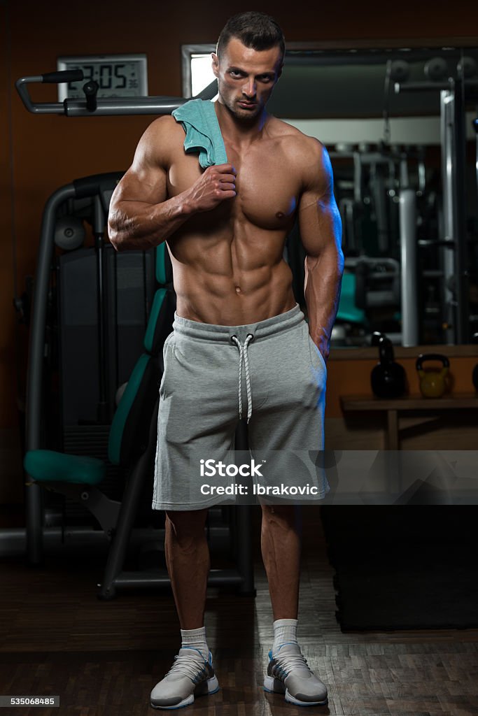 Work Harder Than Anyone You Know Portrait Of A Physically Fit Young Man In A Healthy Club 2015 Stock Photo