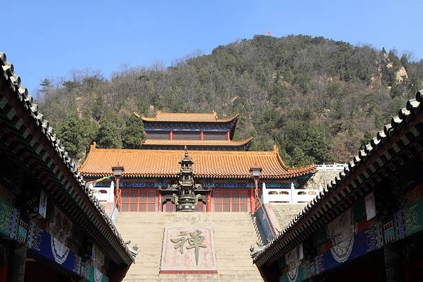 istock temple landscape architecture, Chinese traditional architectural 535070587