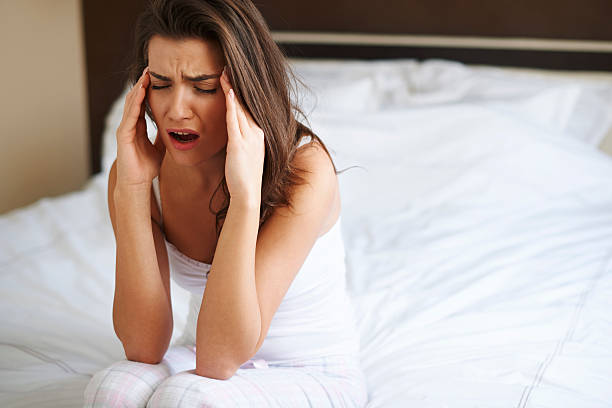 istock Huge pain of head after waking up 535072237