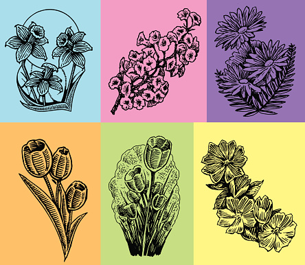 Spring Flowers Cl Spring Flowers Stock Illustration - Download Image Now - 2015 ...